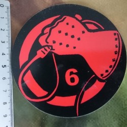 Sticker - Whiphand6 Red - Black